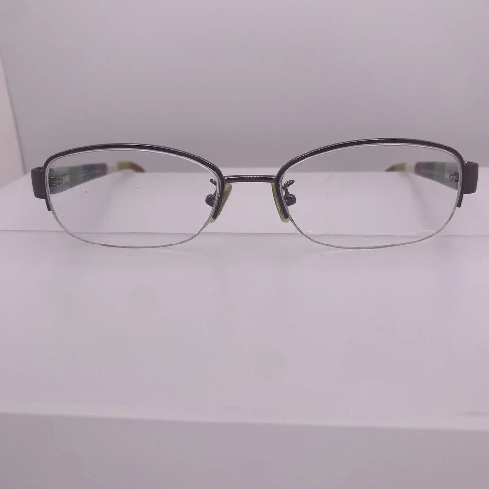 Coach Eyeglasses Women FRAME ONLY HC5004 Bettie Half Rim 51-16-135 Purple 880